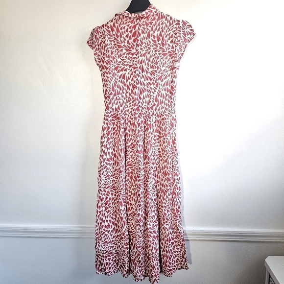 New Reformation Alisa Heart Print Midi Dress NWT Size 0 - Picture 12 of 16